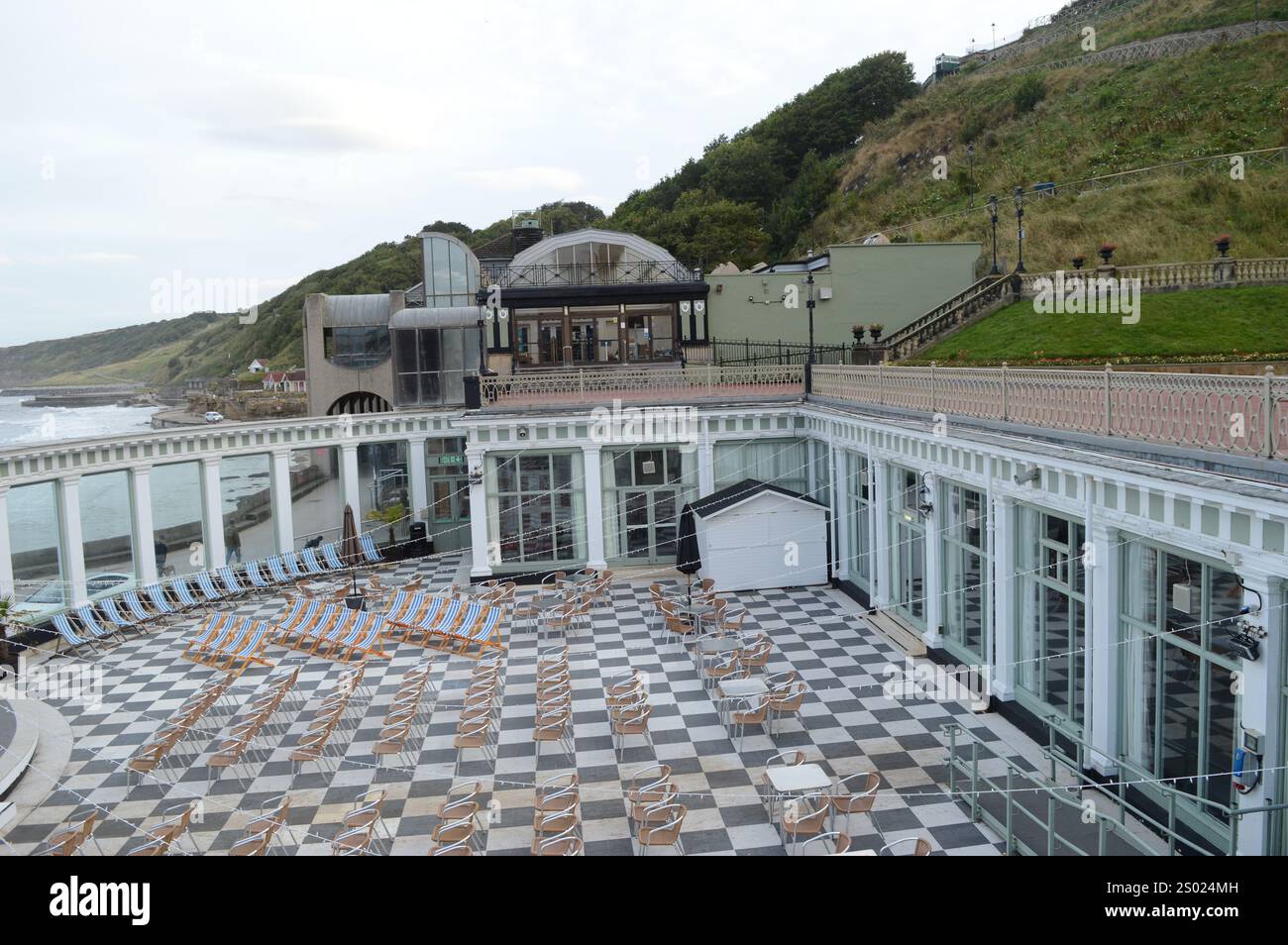 Vue sur la côte de Scarborough Banque D'Images