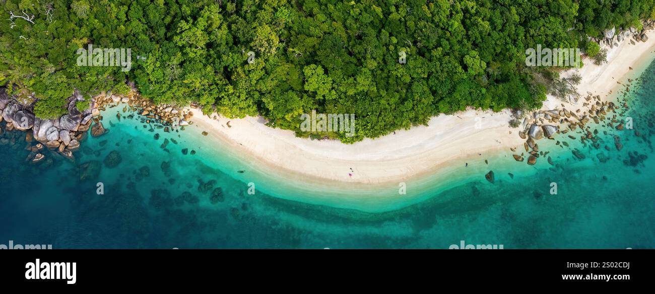 Cairns Australie Nudey Beach Panorama Banque D'Images