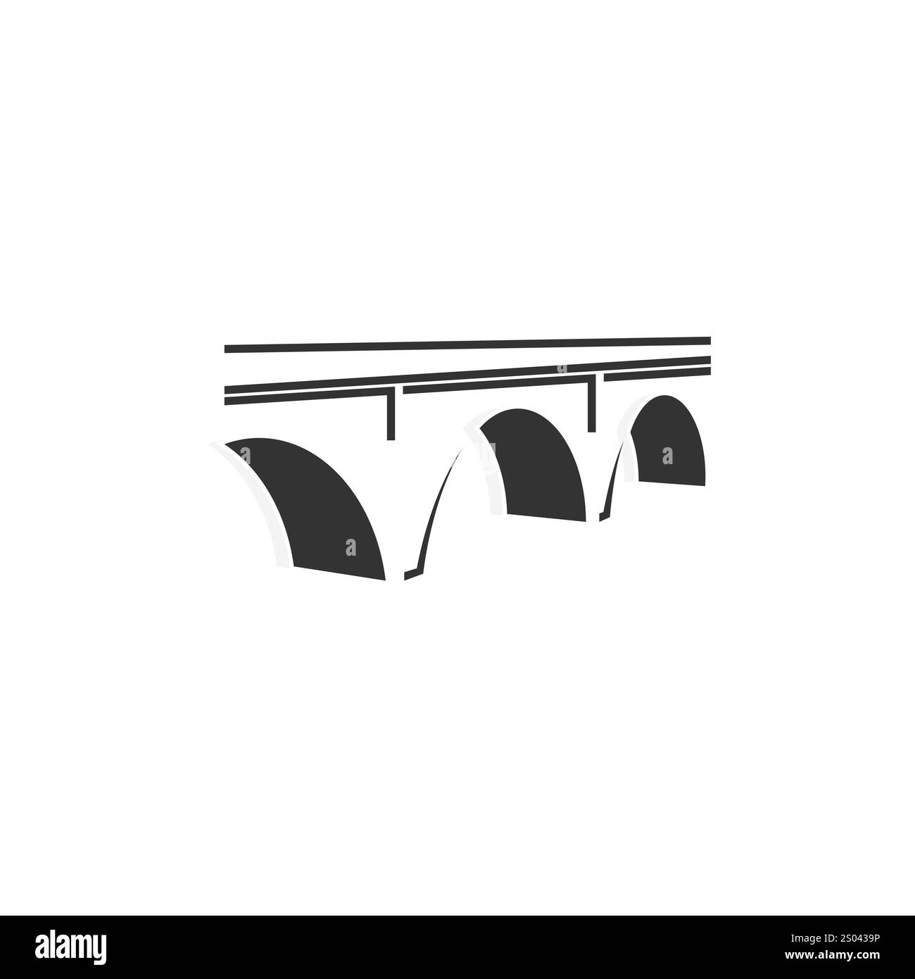 vieille conception de logo de pont inspiration de conception vectorielle créative pour n'importe quelle entreprise Illustration de Vecteur