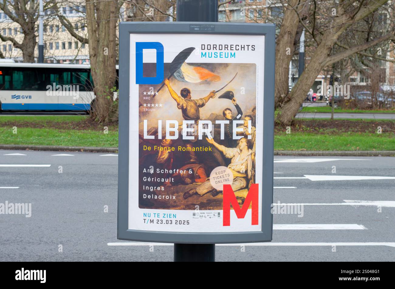 Exposition Billboard Dordrechts Museum Liberte à Amsterdam, pays-Bas 23-12-2024 Banque D'Images