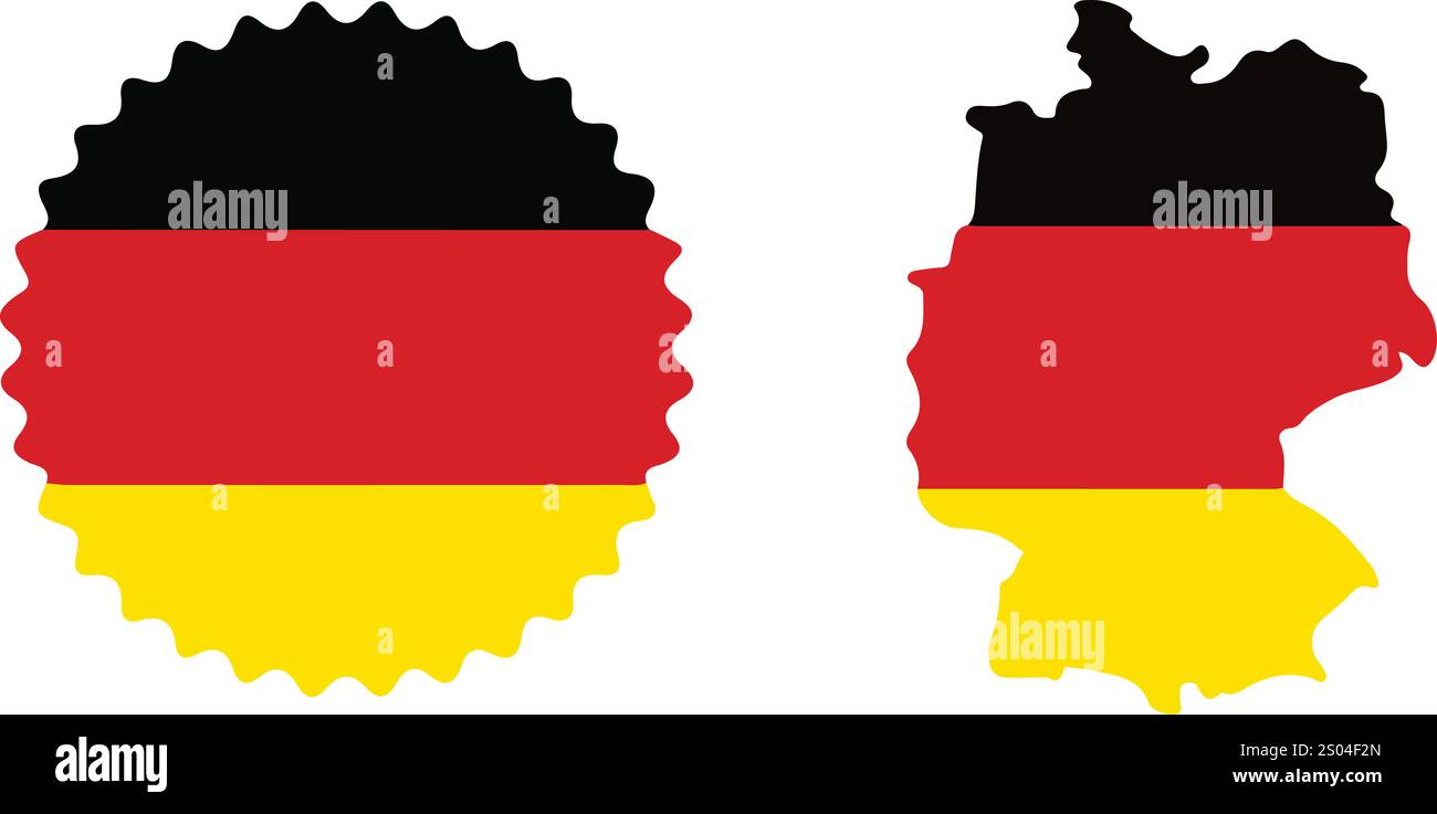 dessin de drapeau coloré de l'allemagne vecteur Illustration de Vecteur