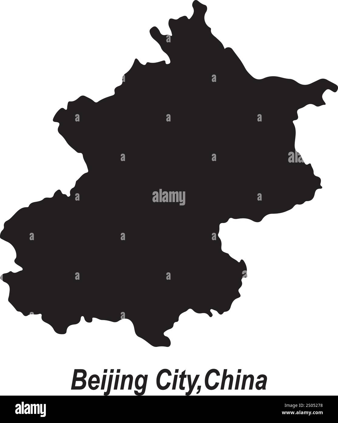 carte de pékin, conception de symbole d'illustration vectorielle de chine Illustration de Vecteur