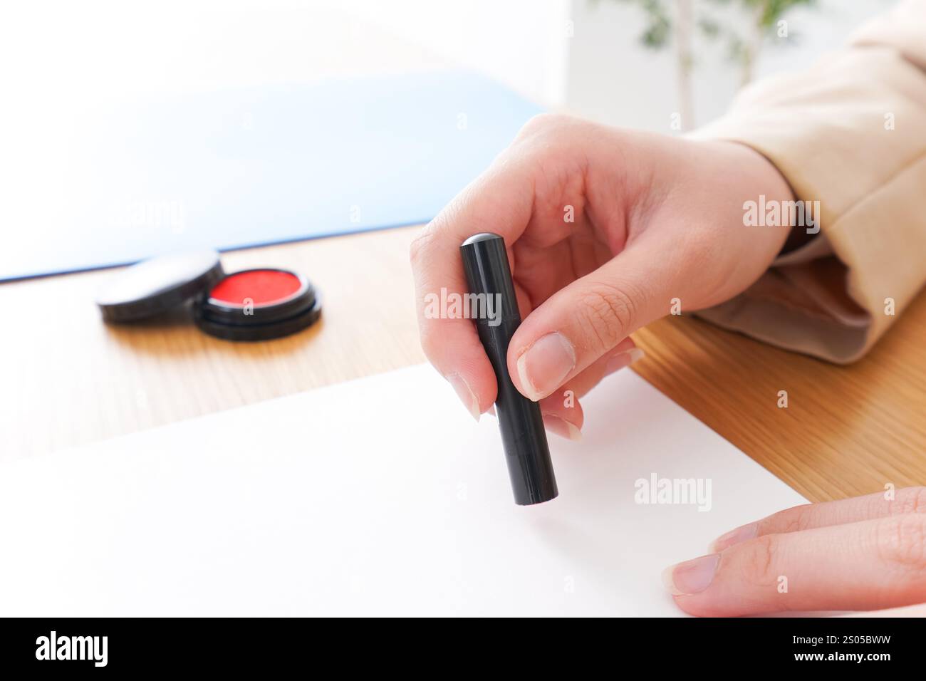 Contracter et sceller l'image Banque D'Images