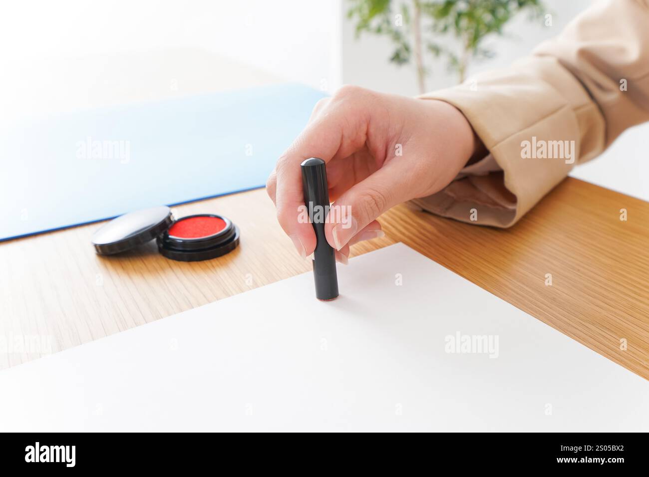 Contrat et sceau Banque D'Images