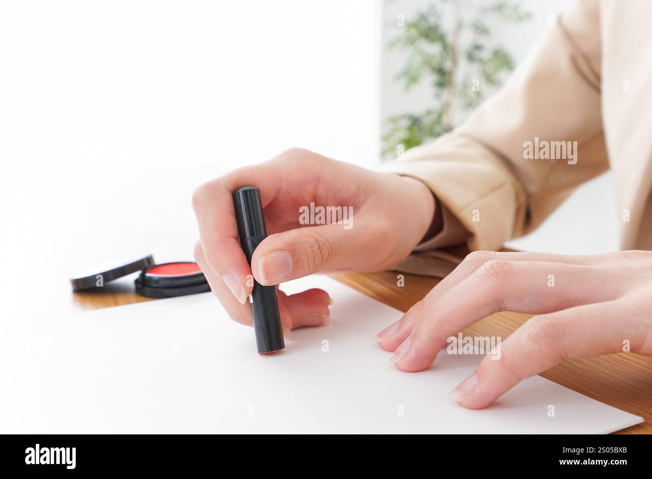Contrat et sceau Banque D'Images
