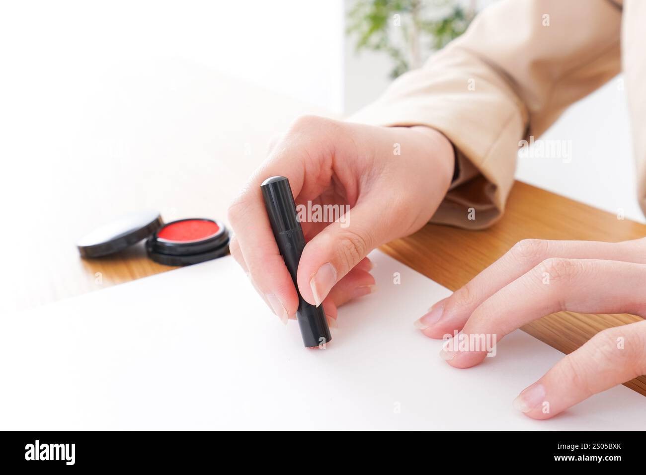 Contracter et sceller l'image Banque D'Images