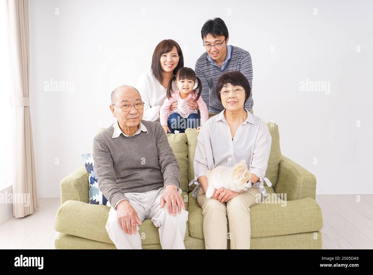 Famille groupe photo Banque D'Images