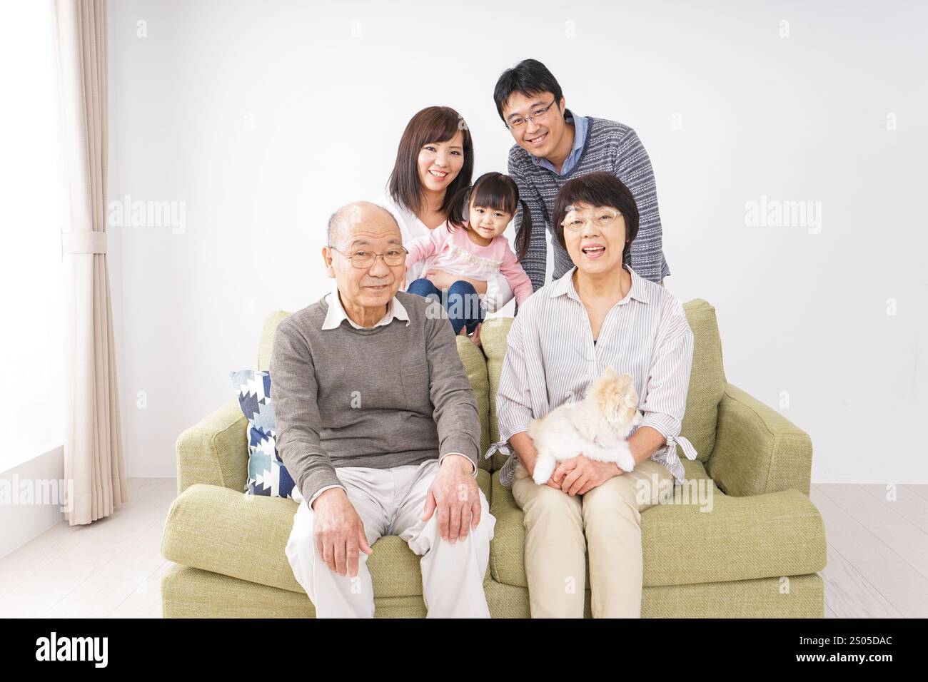 Famille groupe photo Banque D'Images