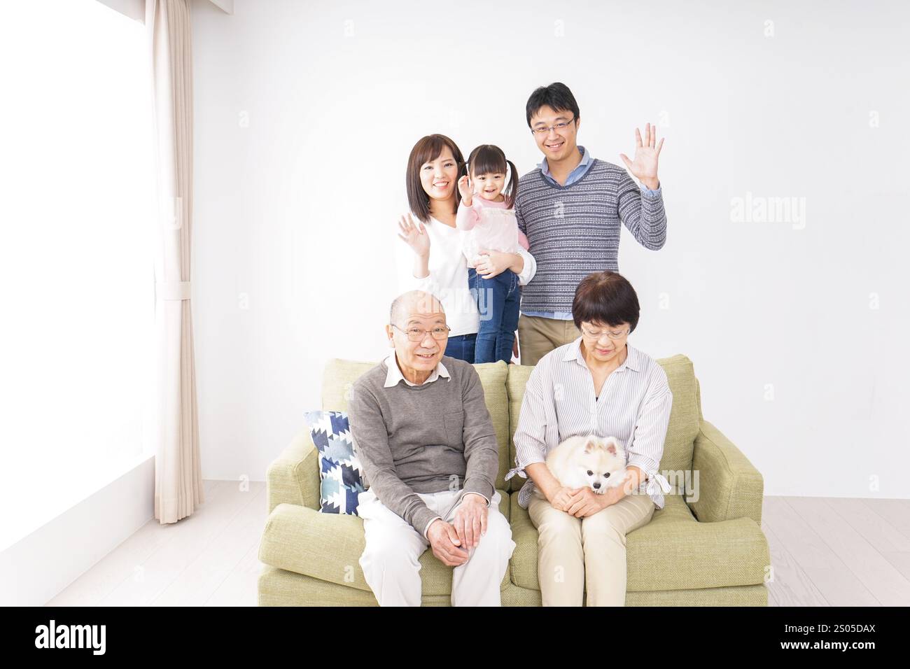 Famille groupe photo Banque D'Images