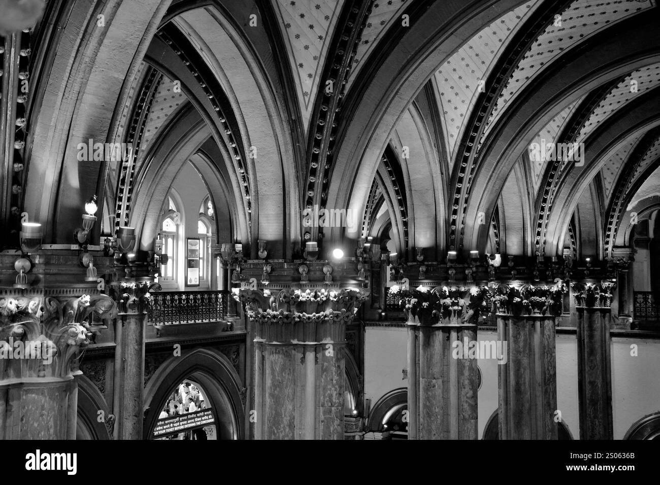 Vue extérieure du Chhatrapati Shivaji Maharaj Terminus, est une gare ferroviaire historique et un site du patrimoine mondial de l'UNESCO à Mumbai, Maharashtra, Inde Banque D'Images