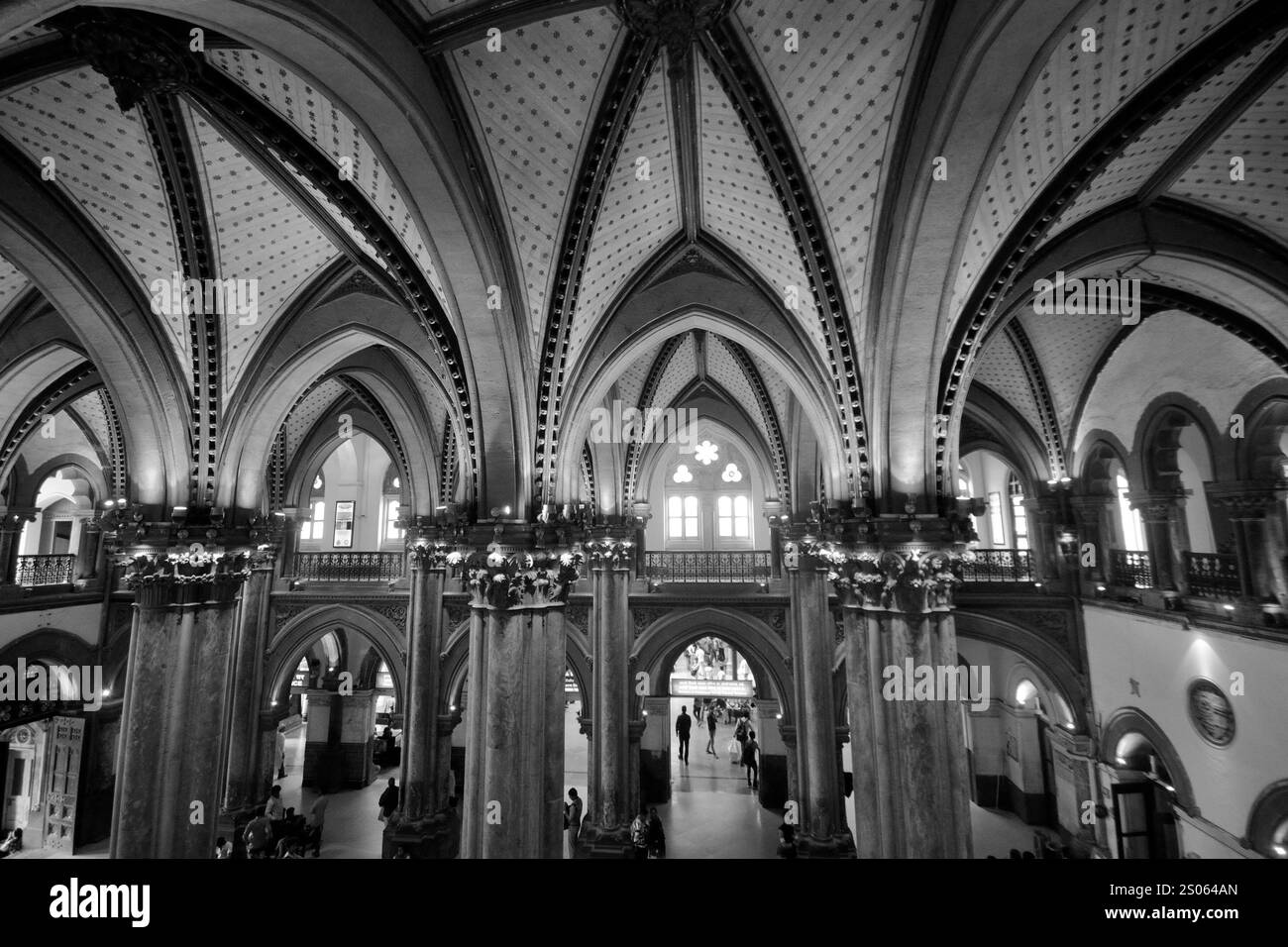 Vue extérieure du Chhatrapati Shivaji Maharaj Terminus, est une gare ferroviaire historique et un site du patrimoine mondial de l'UNESCO à Mumbai, Maharashtra, Inde Banque D'Images