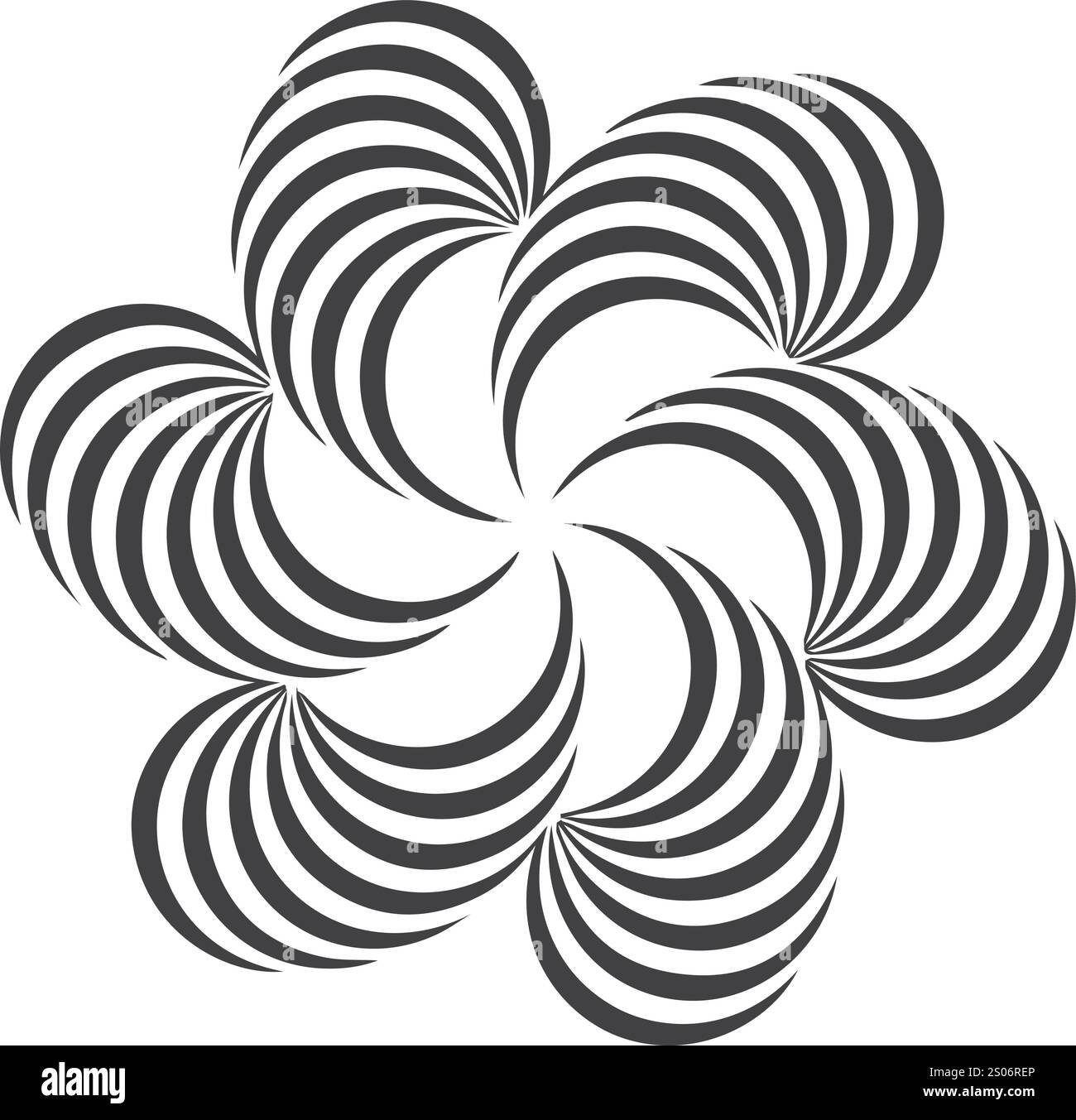 tourbillon vectoriel, spirale, dessins de cercle, dessins Illustration de Vecteur