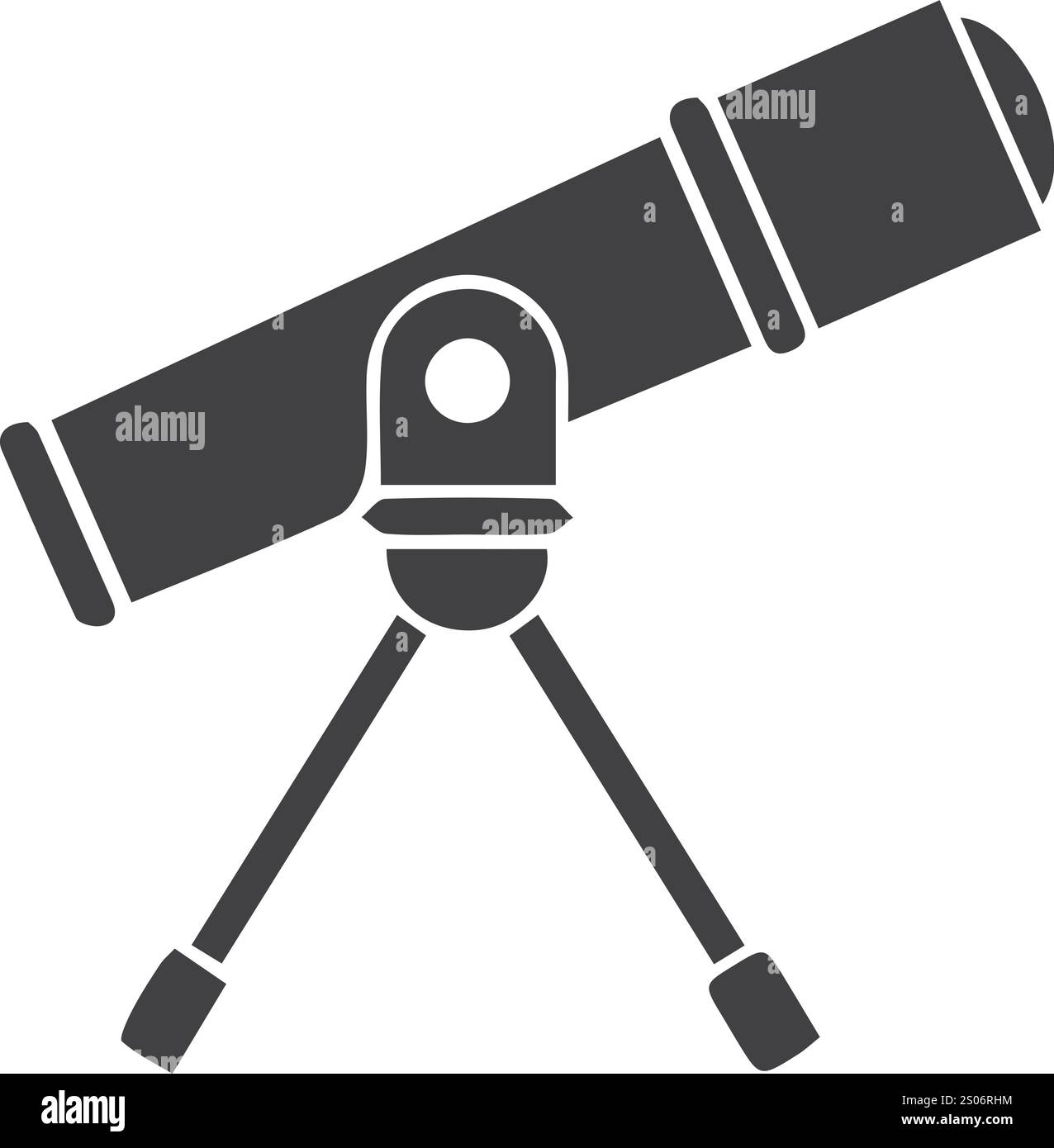 dessins colorés de télescope avec fond vectoriel coloré Illustration de Vecteur