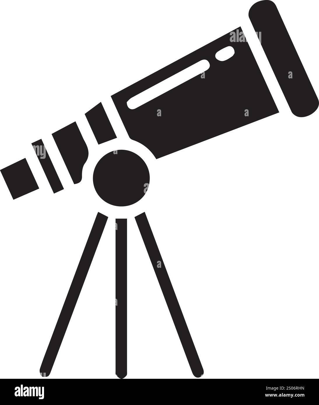 dessins colorés de télescope avec fond vectoriel coloré Illustration de Vecteur