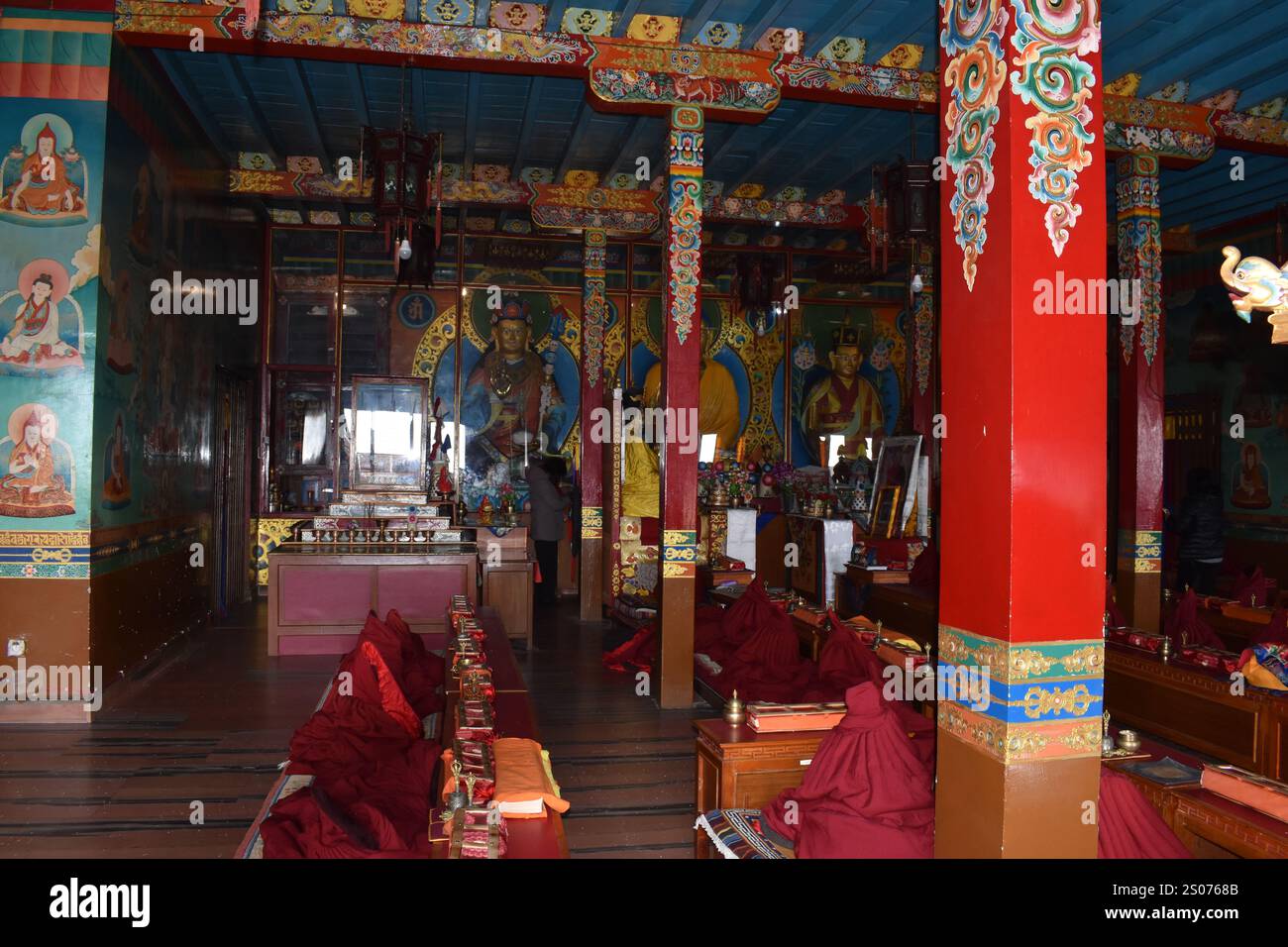 Niché dans les collines sereines du parc national de Shivapuri, juste à l'extérieur de Katmandou, au Népal se trouve le monastère tranquille de Nagi Gompa. Cet ancien Mo bouddhiste Banque D'Images