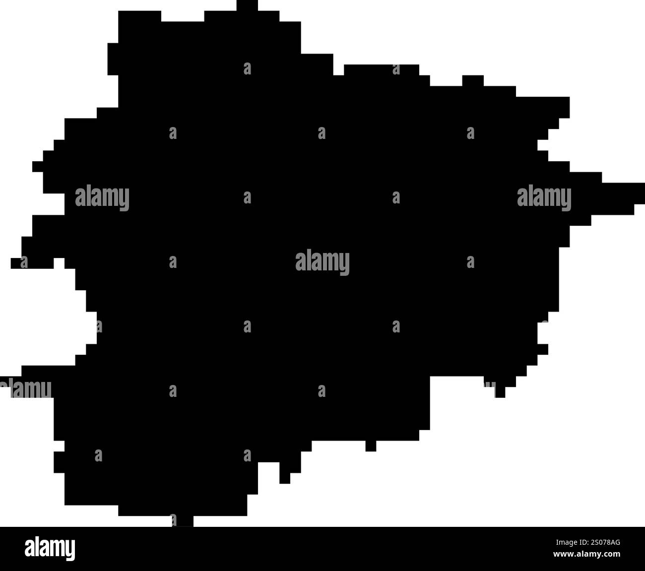 Icônes pixelisées de carte du monde dans le style 8 bits, représentant plus de 190 pays. Parfait pour l'art numérique, les projets éducatifs et les conceptions thématiques. Illustration de Vecteur