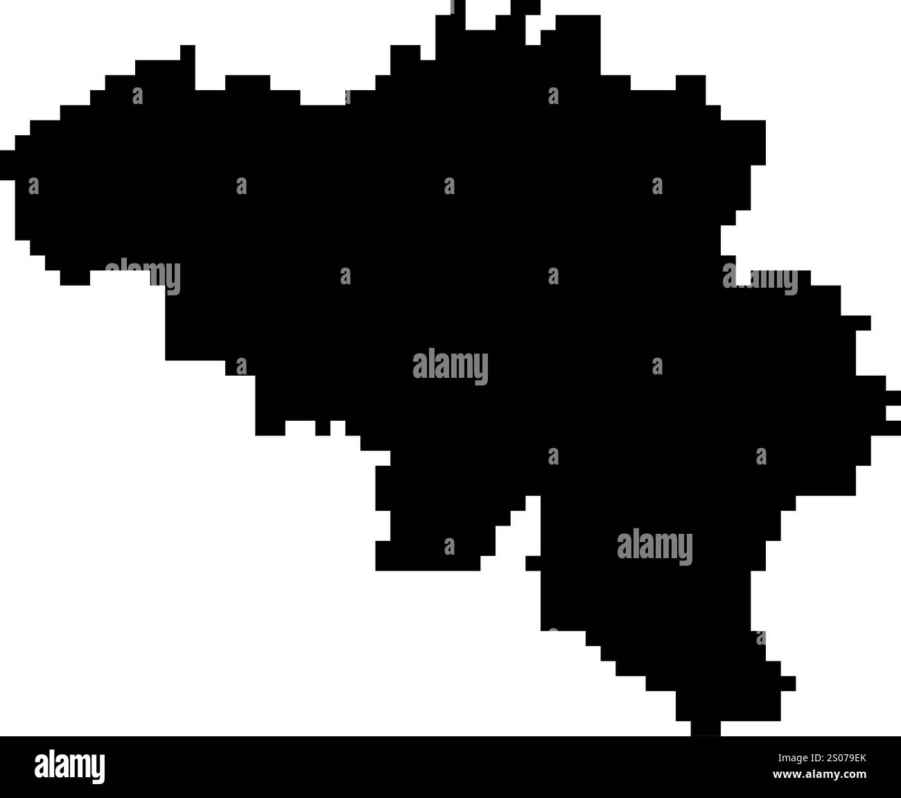 Icônes pixelisées de carte du monde dans le style 8 bits, représentant plus de 190 pays. Parfait pour l'art numérique, les projets éducatifs et les conceptions thématiques. Illustration de Vecteur