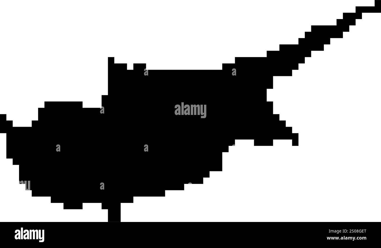 Icônes pixelisées de carte du monde dans le style 8 bits, représentant plus de 190 pays. Parfait pour l'art numérique, les projets éducatifs et les conceptions thématiques. Illustration de Vecteur
