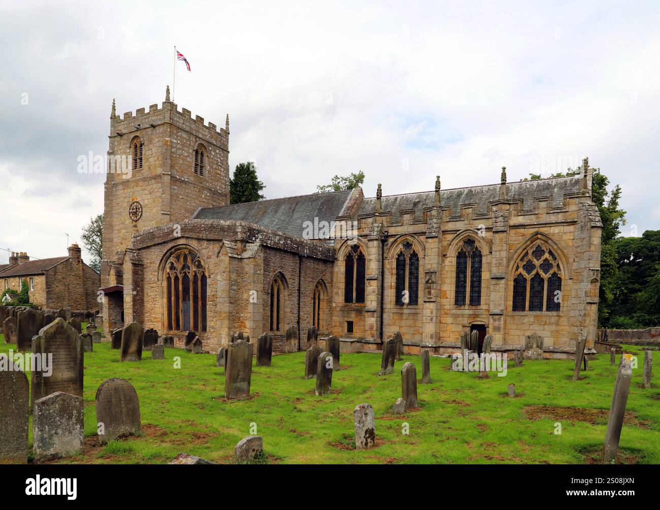 Église St Romald, Romaldkirk, Co. Durham, Angleterre. Banque D'Images