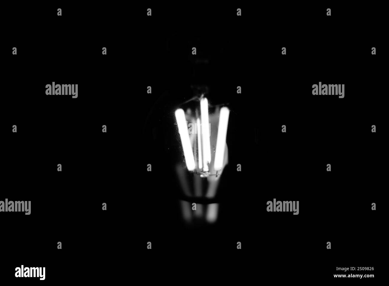 Lumière Eddison noir et blanc Banque D'Images