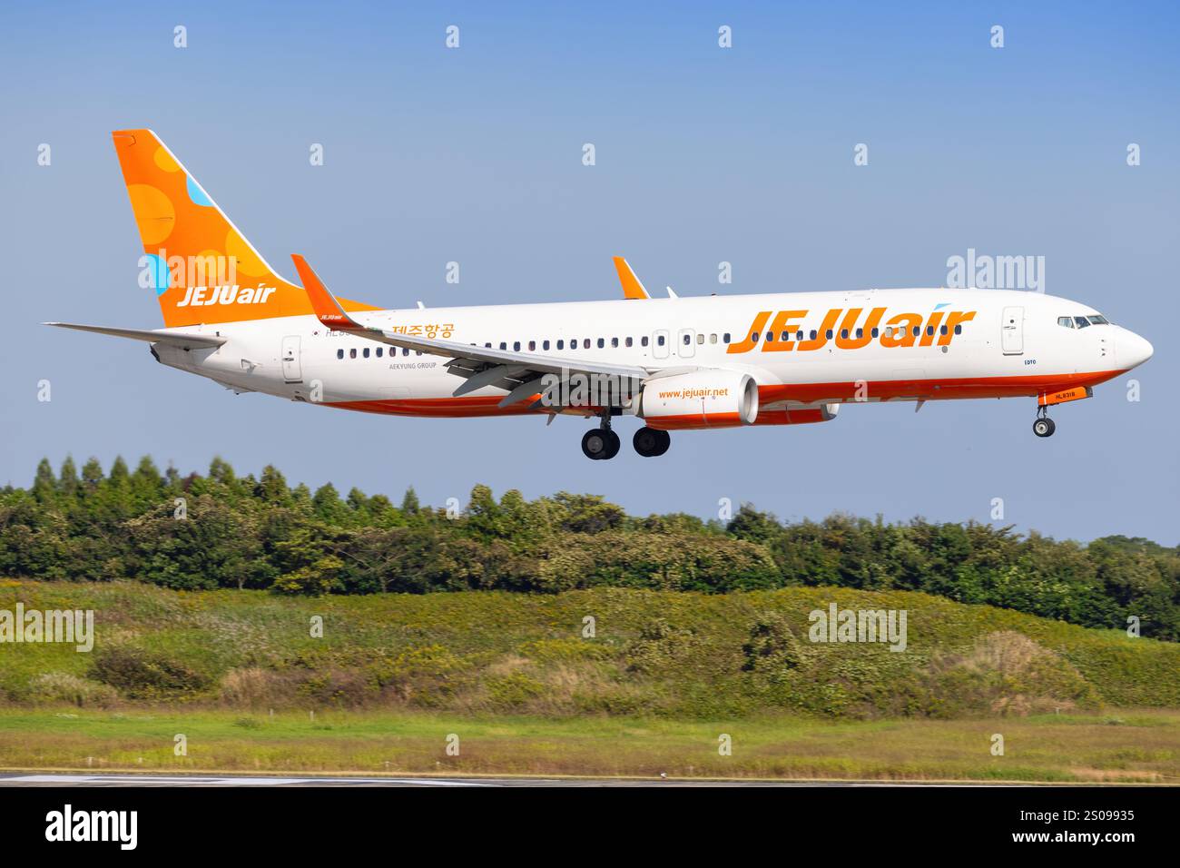 Japon - Tokio, 11 novembre 2024 : Jeju B737 à Narita au Japon Banque D'Images