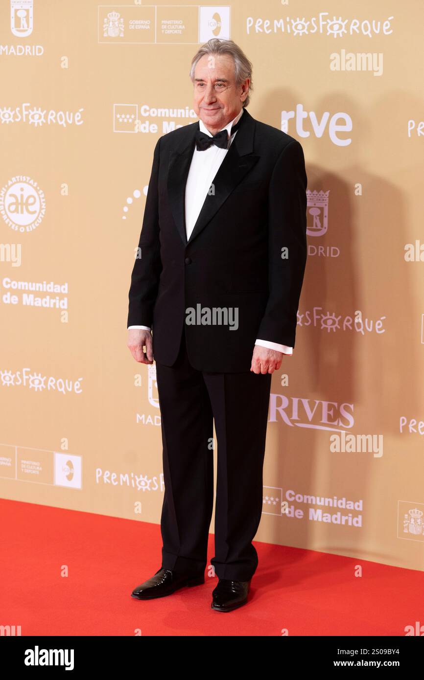 Juanjo Puigcorbé assiste au tapis rouge des Prix Jose María Forque 2024 au Palacio Municipal de Congresos de Madrid. Banque D'Images