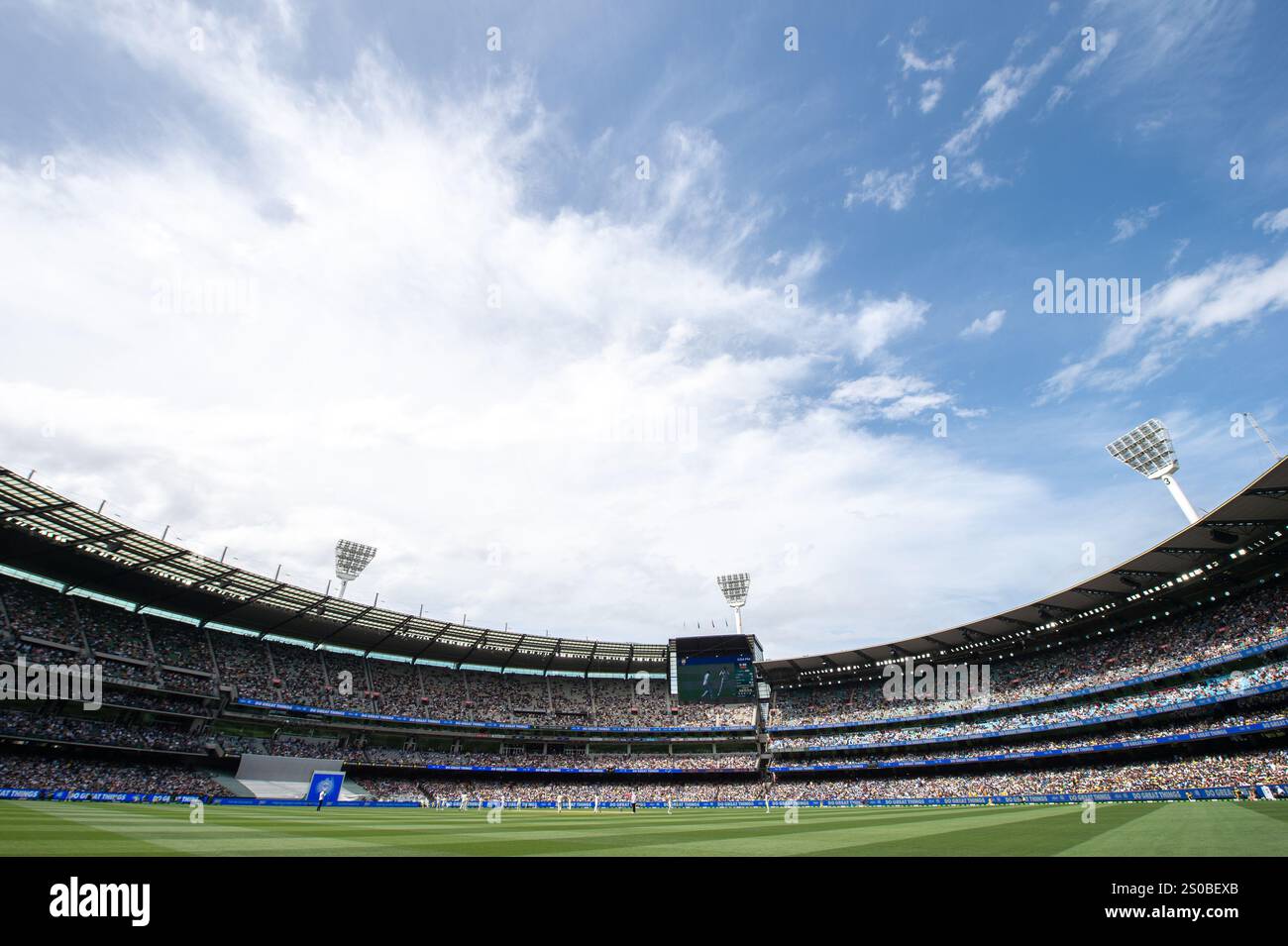 MELBOURNE AUSTRALIE. 27 décembre 2024. Vue générale du terrain au quatrième jour du test, Australie vs Inde test Cricket au Melbourne Cricket Ground, Melbourne, Australie le 27 décembre 2024. Crédit : Karl Phillipson/Alamy Live News Banque D'Images