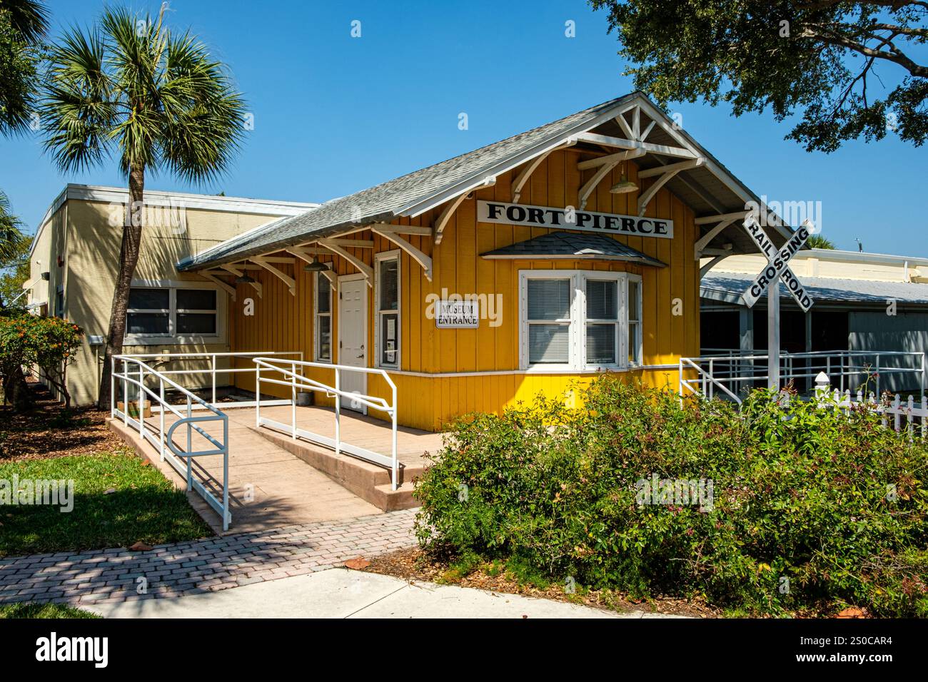 St Lucie County Regional History Center, Seaway Drive, Fort Pierce, Floride Banque D'Images