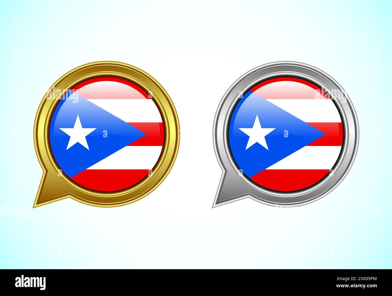 Drapeau espagne porto rico Banque d'images vectorielles - Alamy