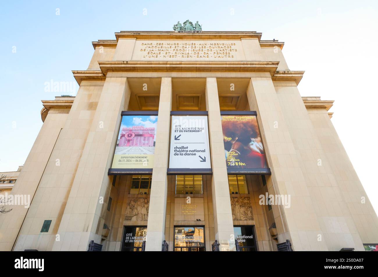 CITÉ DE L'ARCHITECTURE&DU PATRIMOINE PARIS Banque D'Images
