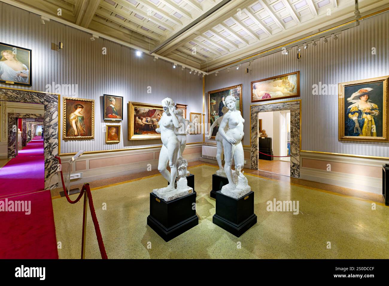 Florence Toscane Italie. Musée Palazzo Pitti (Palais Pitti). La Galerie Palatine. Banque D'Images