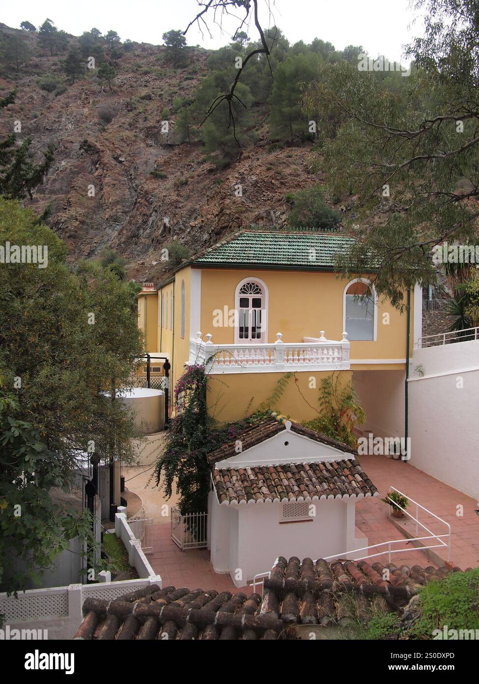 Balneario de Fuente Amargosa - Amargosa Spring Spa (Tolox, Province de Málaga, Andalousie, Royaume d'Espagne) Banque D'Images