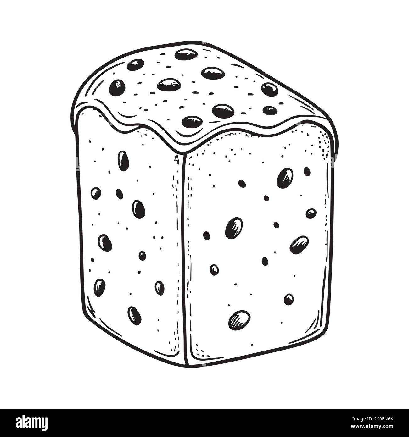 Illustration vectorielle du gâteau de Noël traditionnel en Espagne et en France Illustration de Vecteur