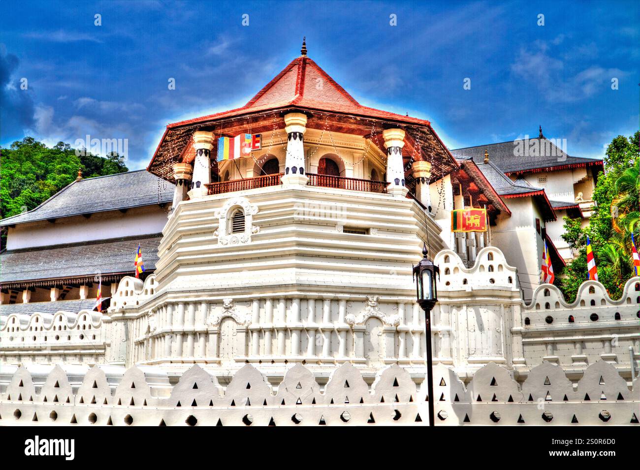 Temple de la relique dentaire, Kandy, Sri Lanka Banque D'Images