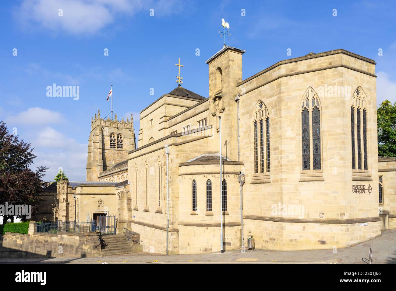 Cathédrale de Bradford Stott Hill Bradford West Yorkshire Angleterre Royaume-Uni GB Europe Banque D'Images