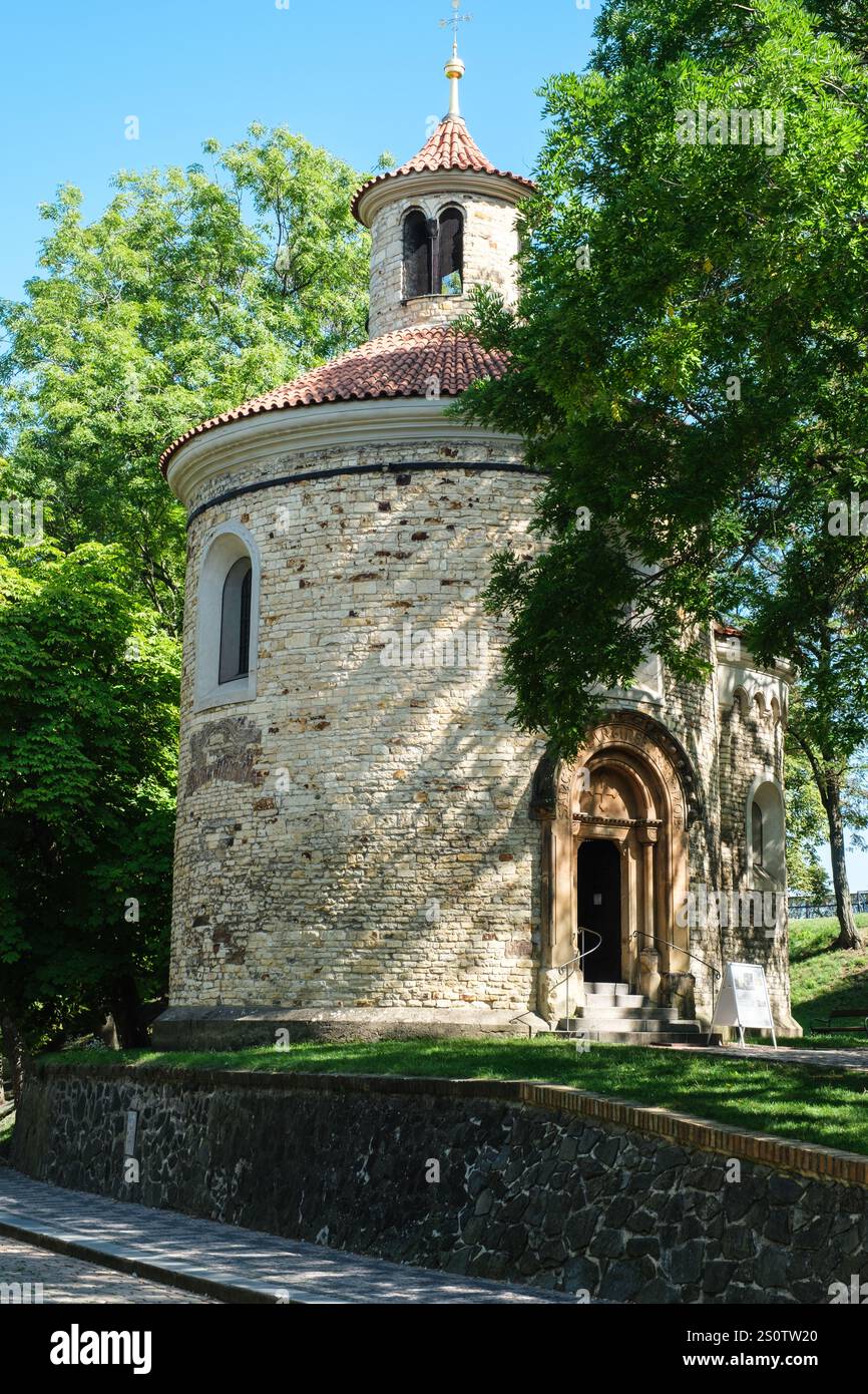 Rotonda of nouveaux Martin, Prague, Tchéquie, République tchèque. XIe siècle. Banque D'Images