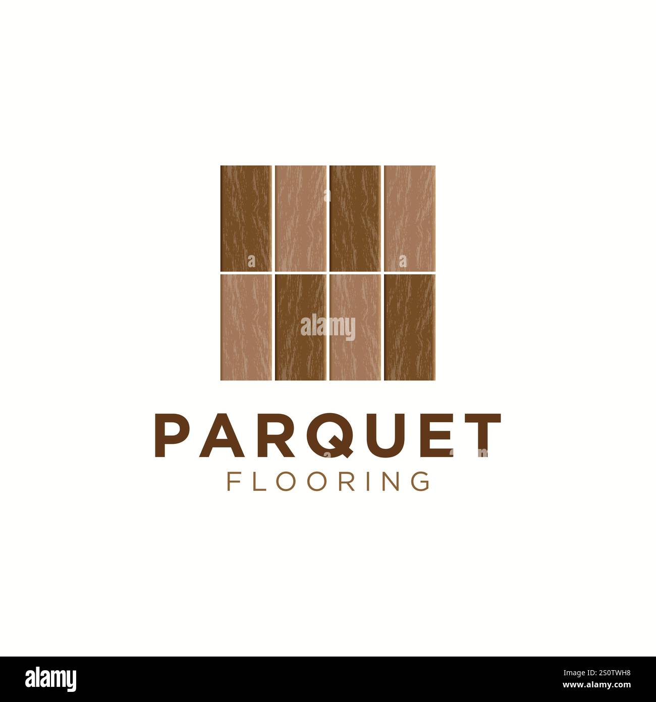 Modèle d'illustration vectorielle de conception de logo de parquet en bois Illustration de Vecteur