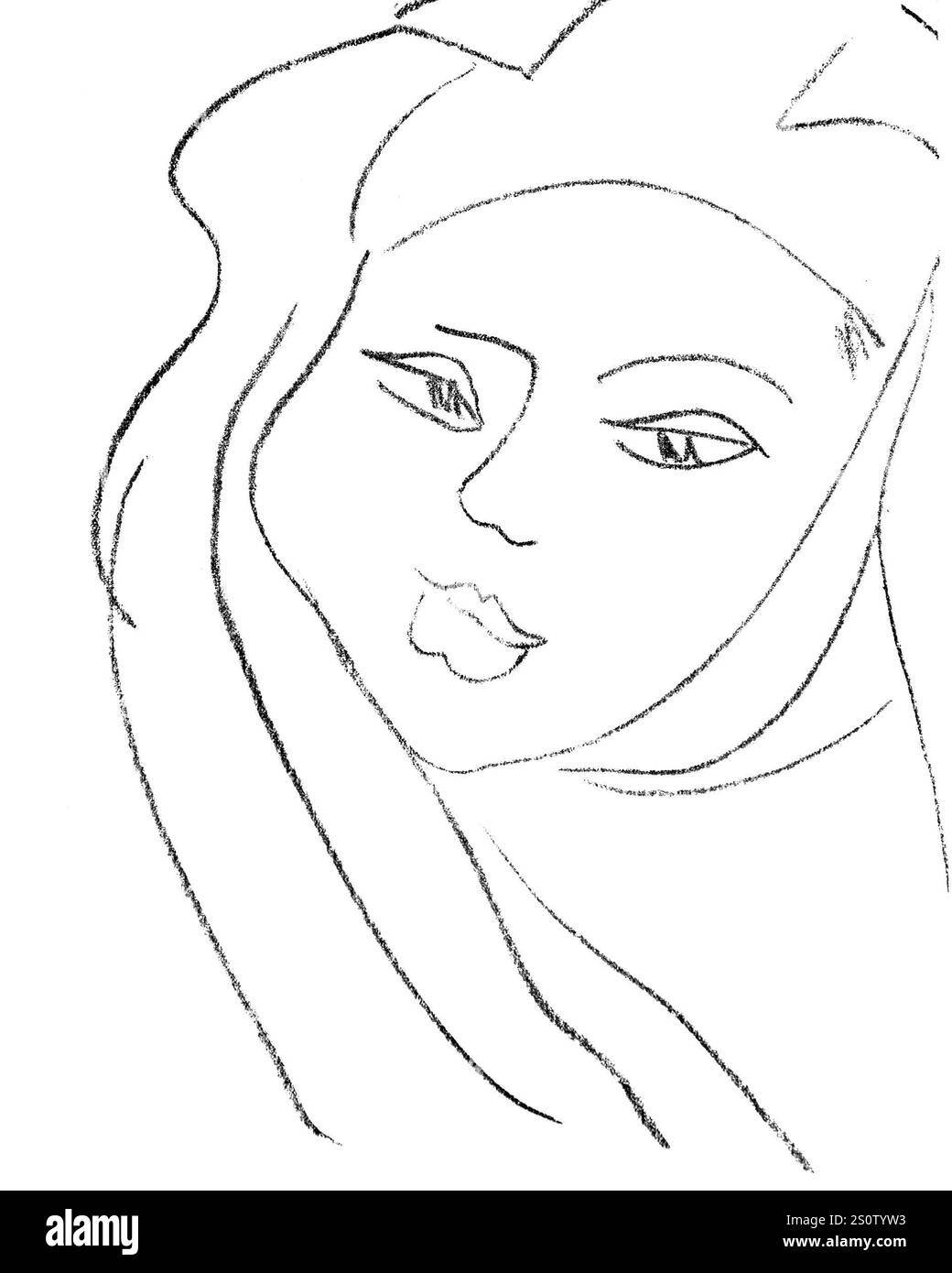 Henri Matisse (1869-1954) Il me ensemble que je vois parie, tiré de lettres portugaises, 1946 Banque D'Images