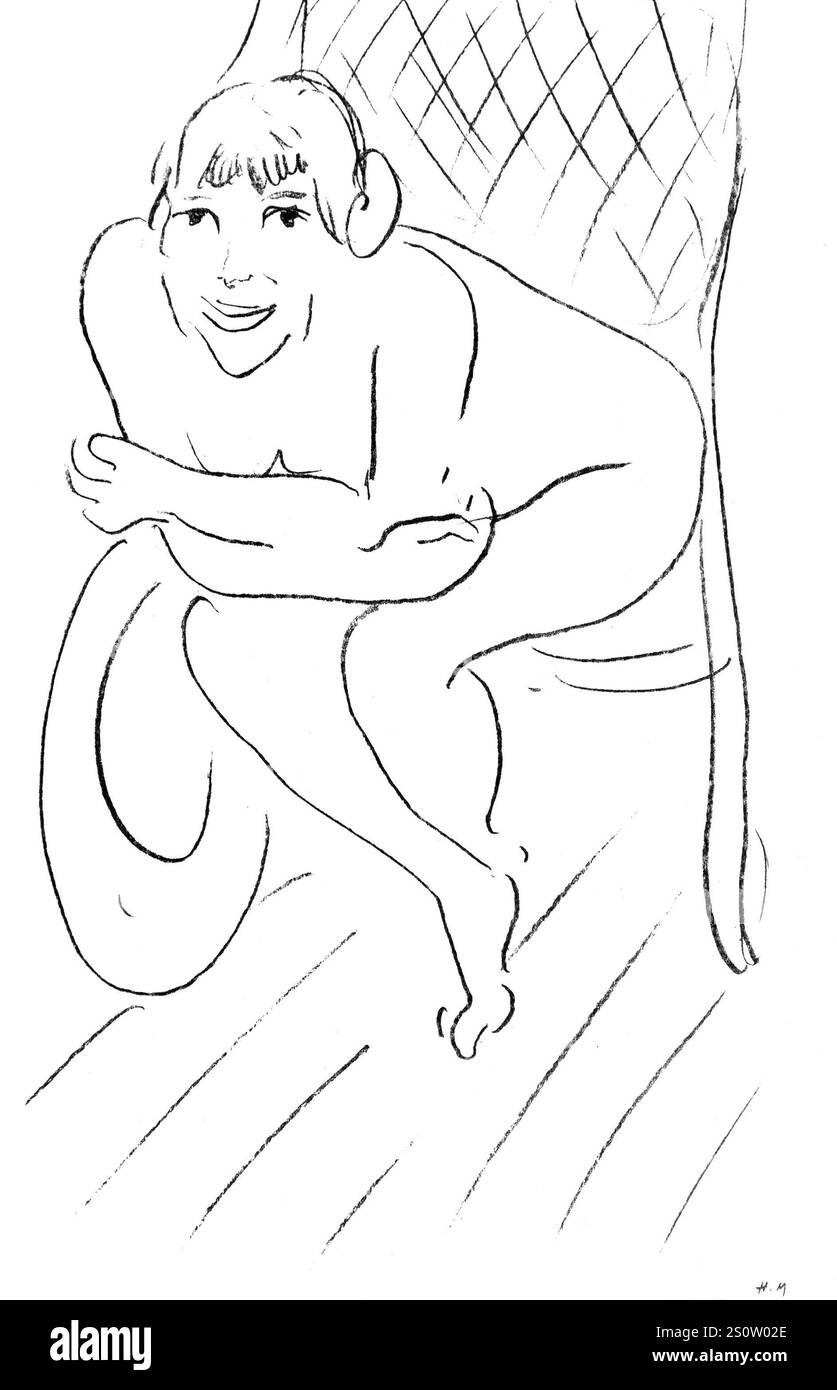 Henri Matisse (1869-1954) Fauteuil à bascule nu au, 1913 Banque D'Images