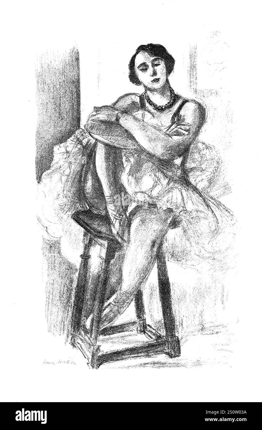 HENRI MATISSE (français, 1869-1954) Danseuse au tabouret (extrait de dix danseuses), 1927 Banque D'Images
