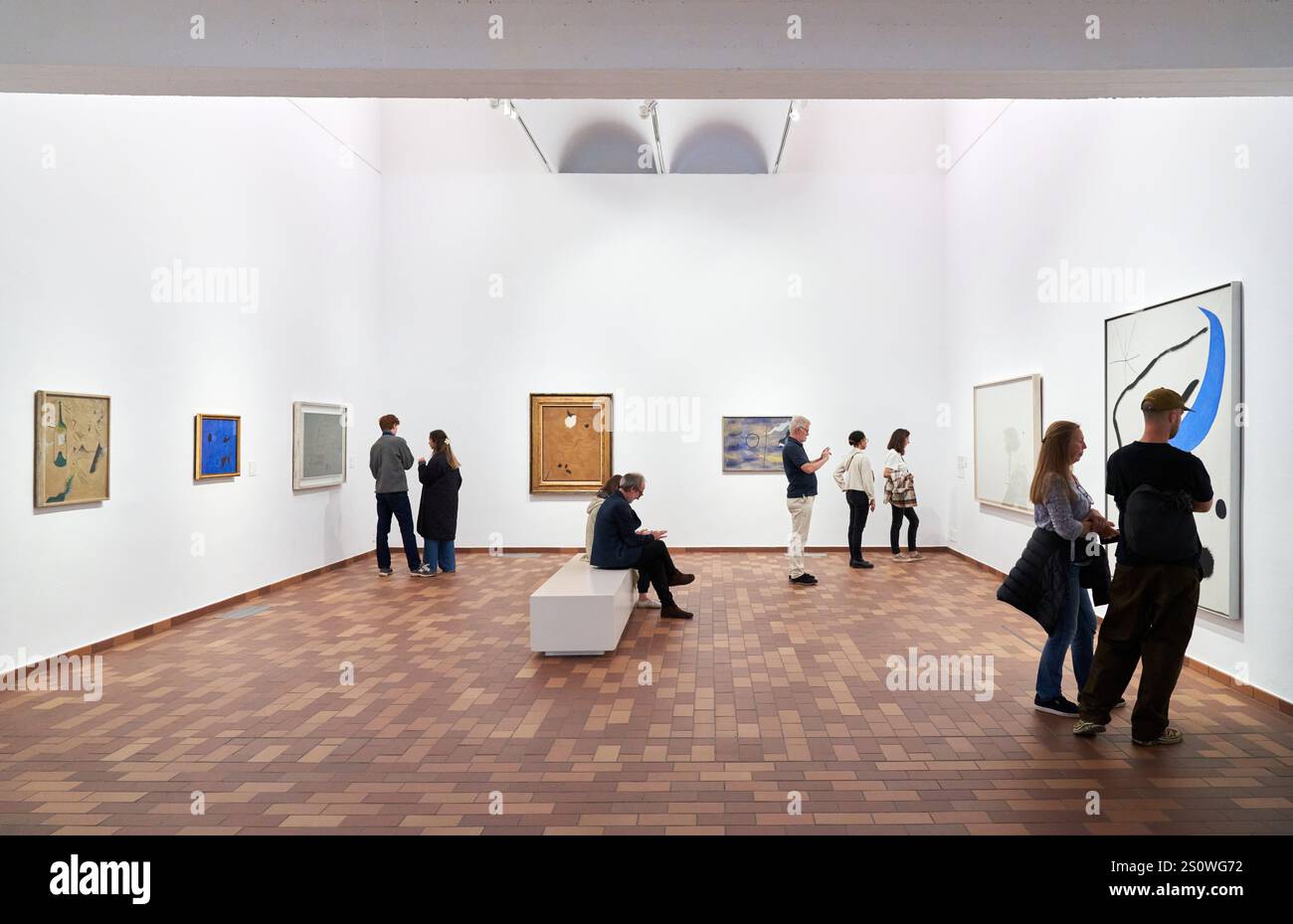 Fondation Joan Miró, Barcelone, Catalogne, Espagne Banque D'Images