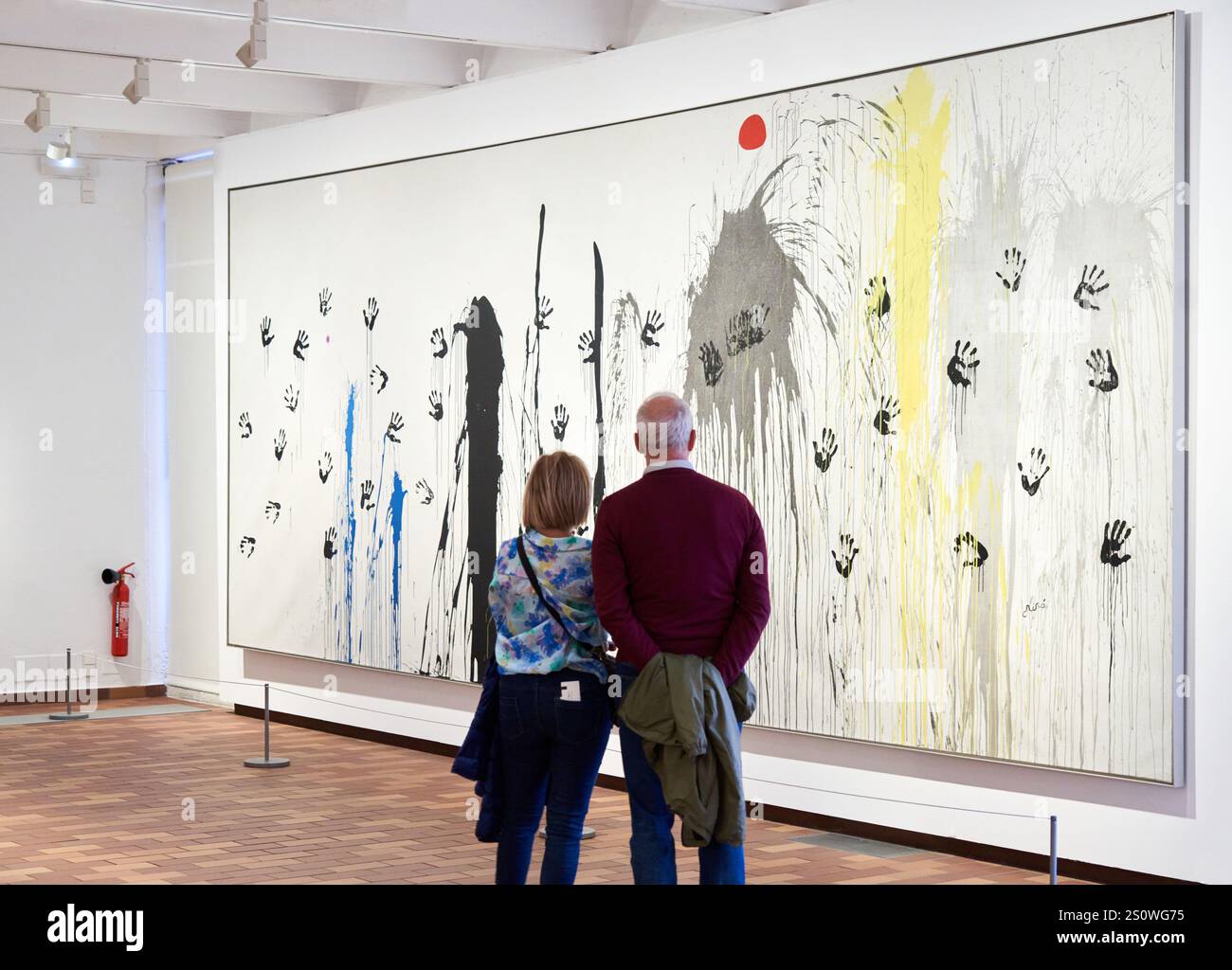 Les mains s'envolent vers les constellations, 1974, Joan Miró Fundation, Barcelone, Catalogne, Espagne Banque D'Images