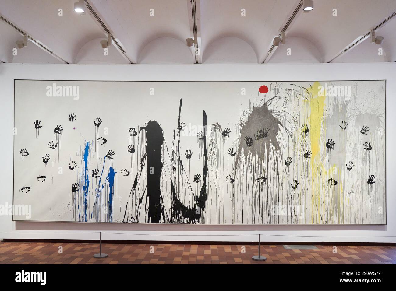 Les mains s'envolent vers les constellations, 1974, Joan Miró Fundation, Barcelone, Catalogne, Espagne Banque D'Images