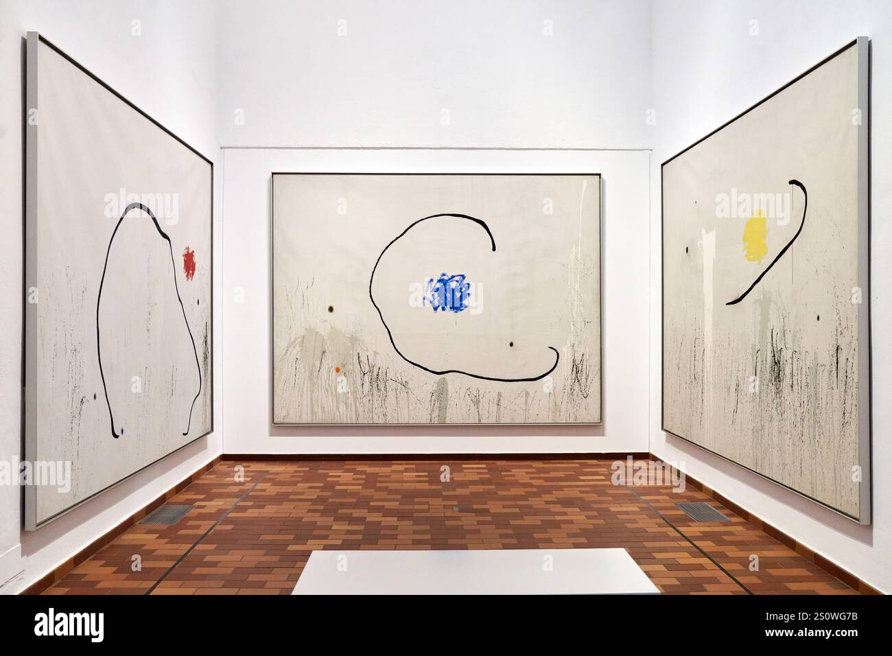 L'espérance d'un condamné I, II, III, 1974, Joan Miró, Barcelone, Catalogne, Espagne Banque D'Images