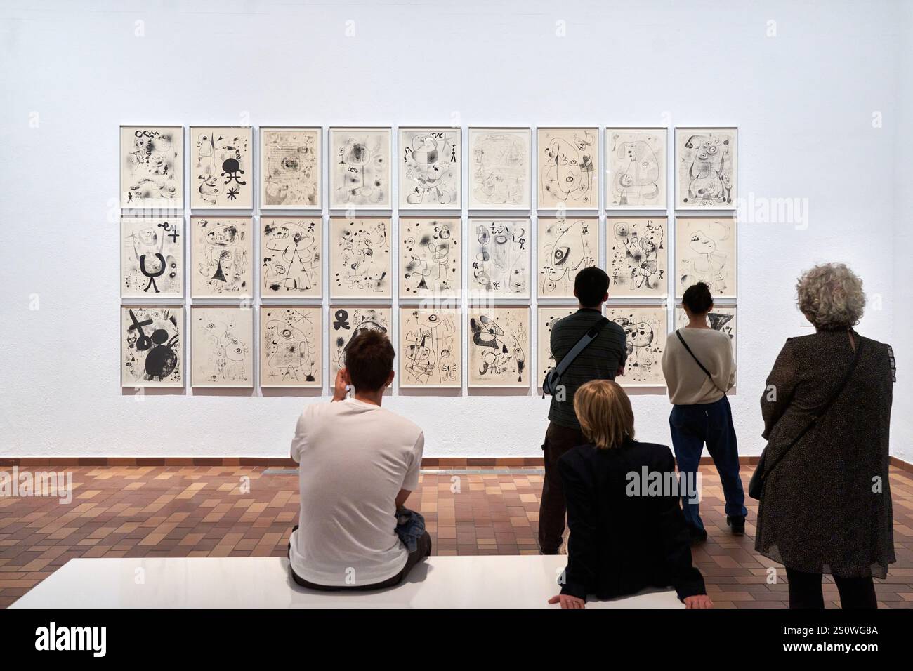 Sèrie Barcelona, 1944, Joan Miró, Barcelone, Catalogne, Espagne Banque D'Images