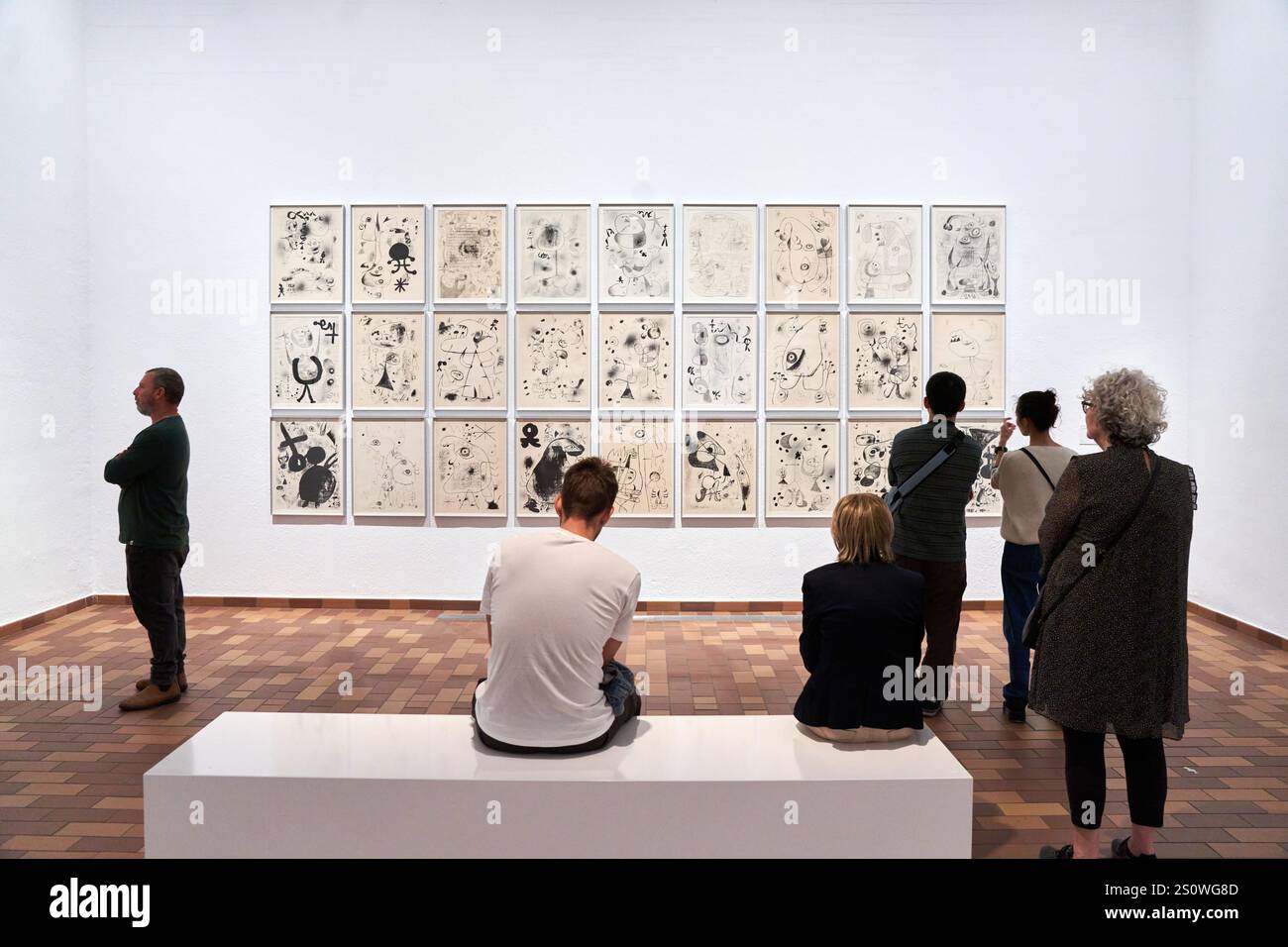 Sèrie Barcelona, 1944, Joan Miró, Barcelone, Catalogne, Espagne Banque D'Images