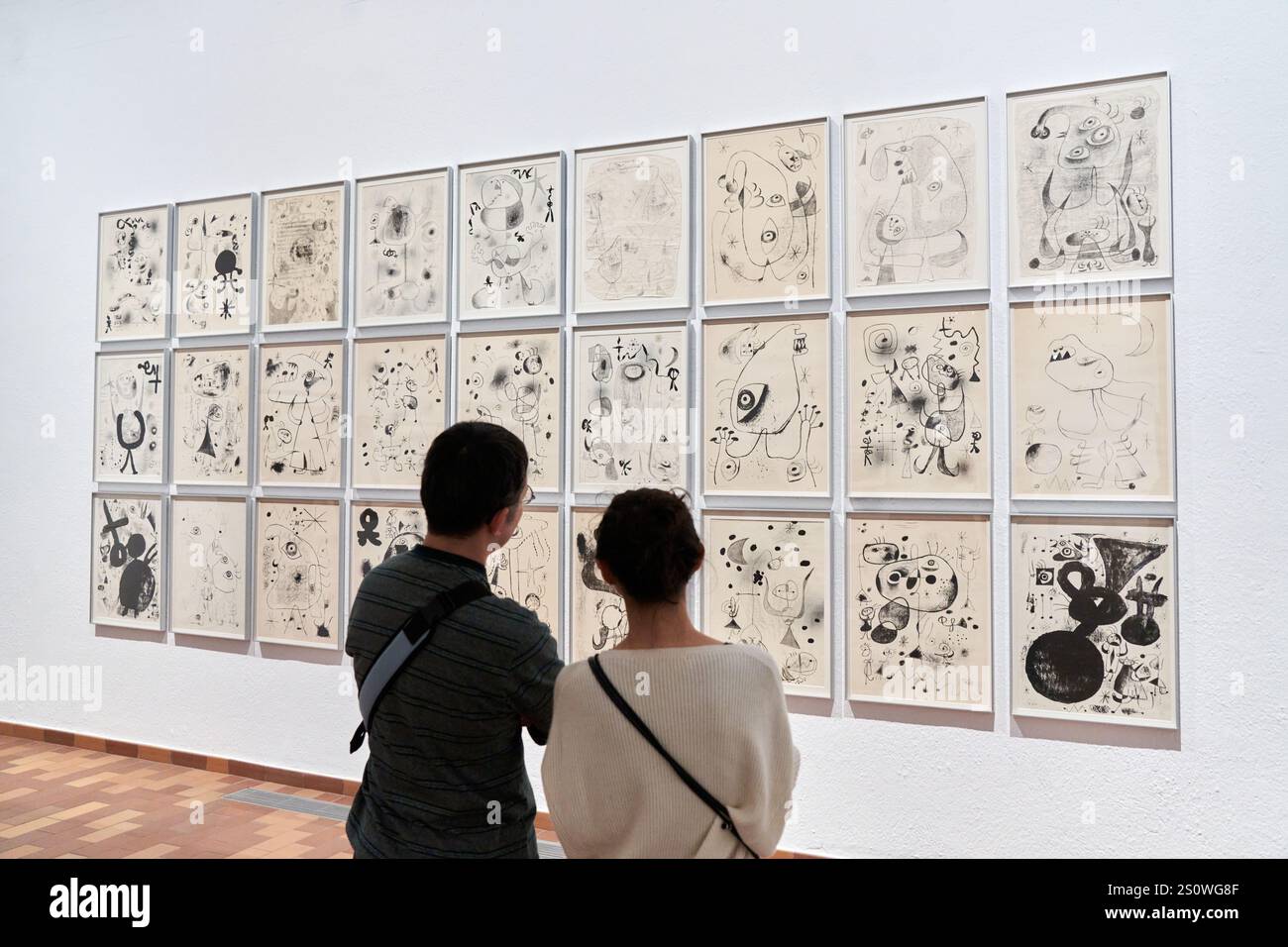 Sèrie Barcelona, 1944, Joan Miró, Barcelone, Catalogne, Espagne Banque D'Images