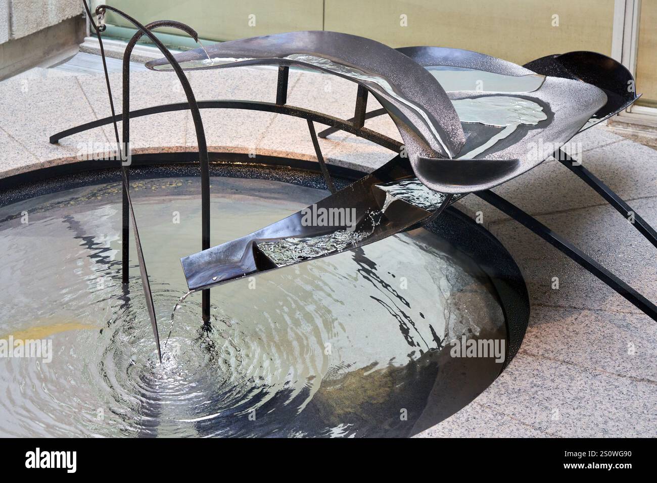 Fontaine de mercure, 1937, Alexander Calder (1898-1976), Barcelone, Catalogne, Espagne Banque D'Images