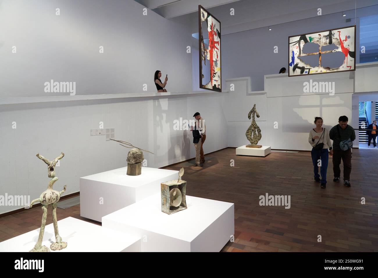 Fondation Joan Miró, Barcelone, Catalogne, Espagne Banque D'Images