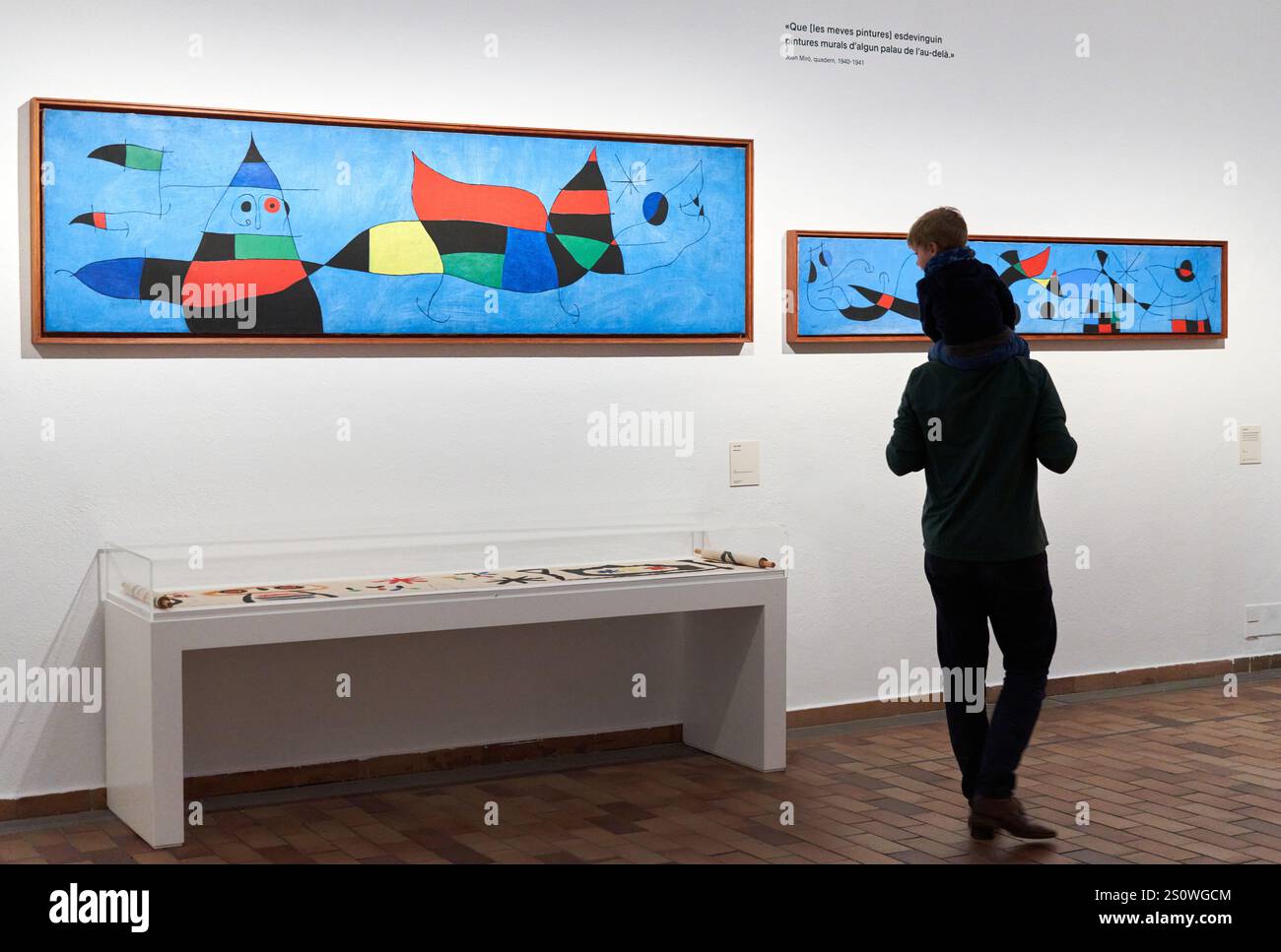 Peinture (pour David Fernández Miró), 1965, Makemono, 1956, Joan Miró, Barcelone, Catalogne, Espagne Banque D'Images